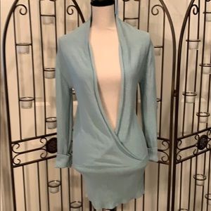 Tommy Bahama sea foam green sweater.